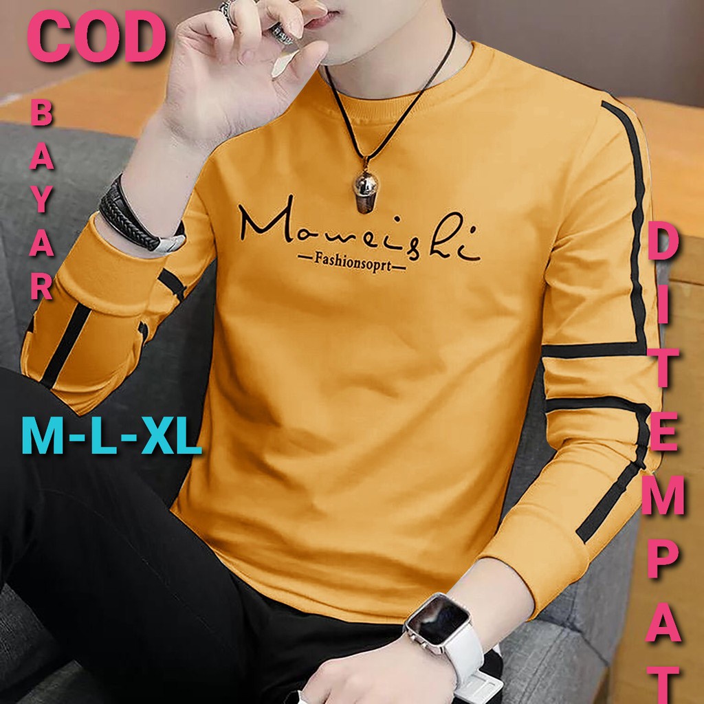 COD/DS2/M-L-XL KAOS PRIA DANILO MAWEISLI  LENGAN PANJANG / BAJU PRIA PAKAIAN PRIA ATASAN PRIA