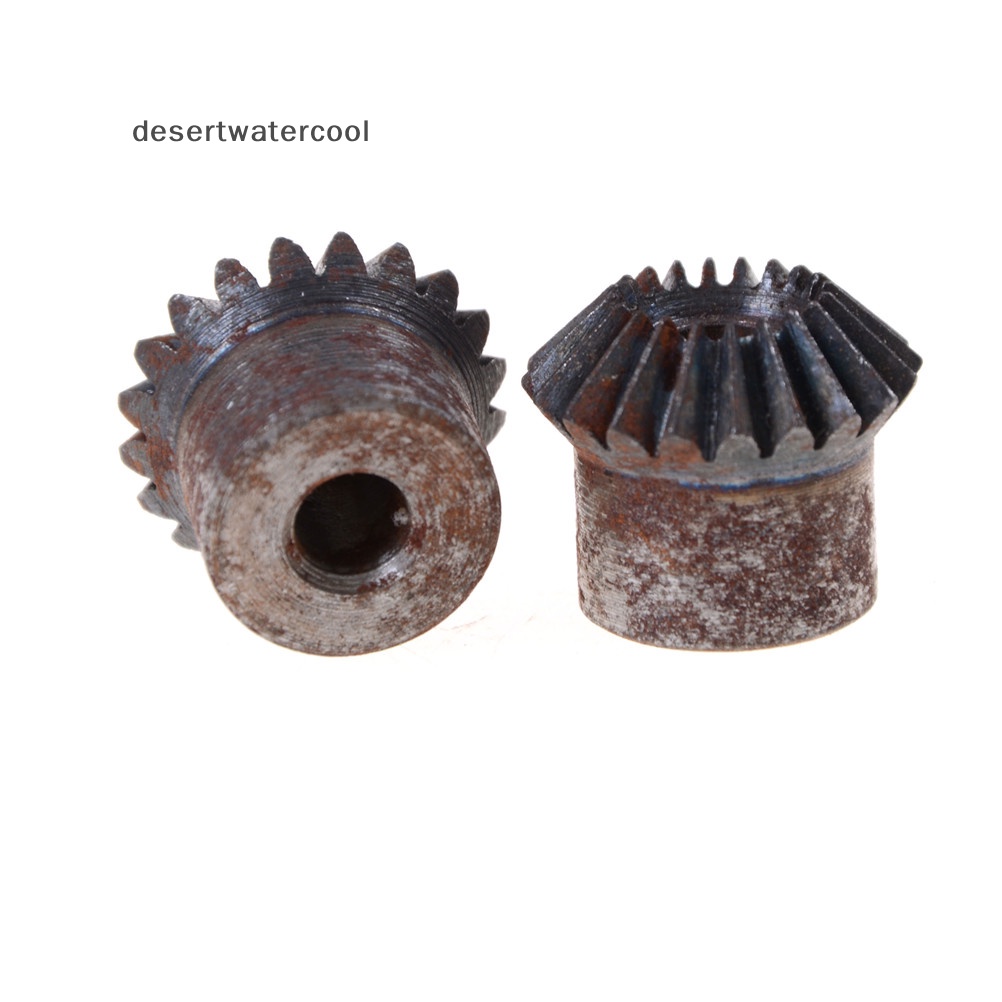 Deid 2pcs 7mm Metal Bevel Gear 1modul 20gigi Dengan Lubang Dalam 7mm 90derajat Martijn