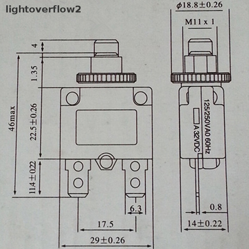 [lightoverflow2] Pemutus Arus Overload Protector Switch Fuse 3A 4A 5A 6A 8A 10A 15A 20A 30A [ID]