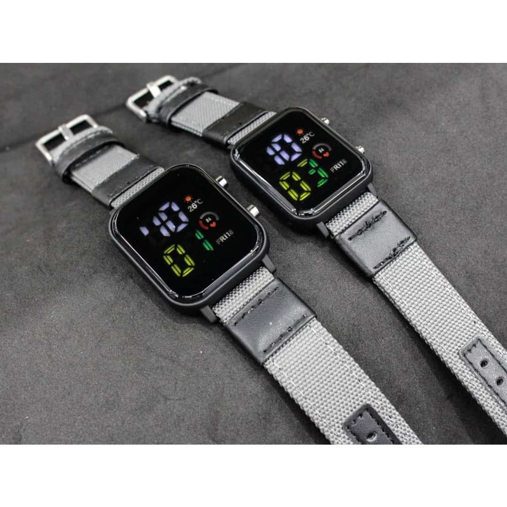 LED KULIT NYLON COUPLE SEGI JSS3397 ORIGINAL FREE BOX