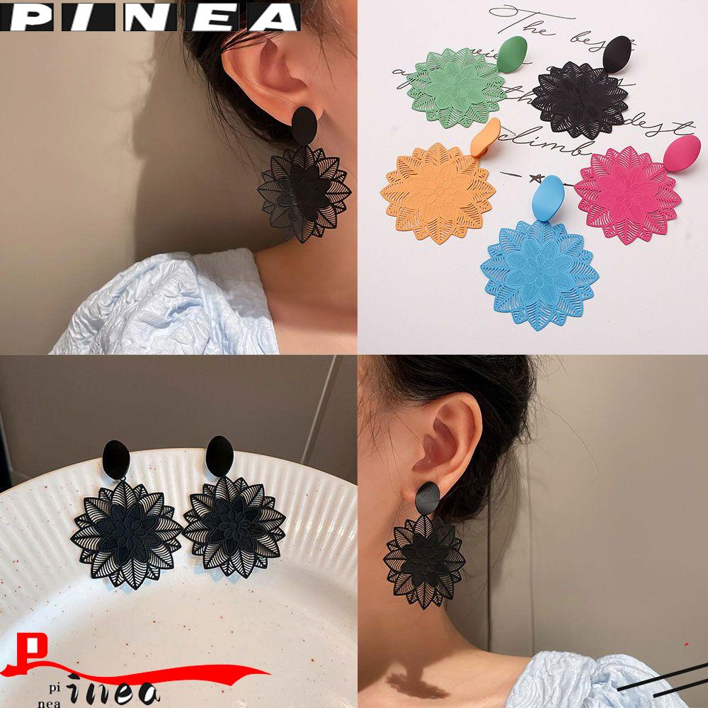 Anting Nanas Gothic Berlebihan Temperamen Bunga