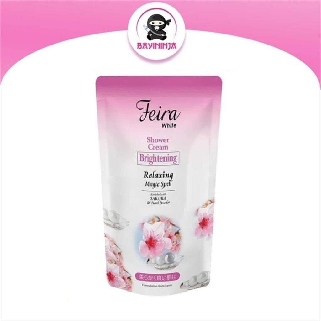 FEIRA White Shower Cream Brightening Sakura Refill 850 ml