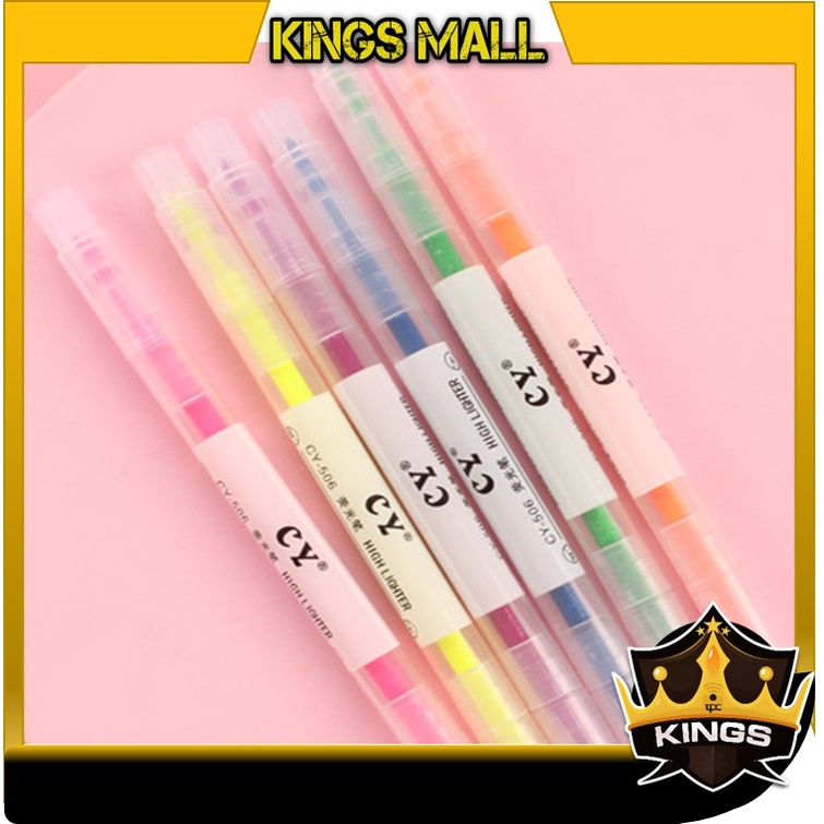 

KINGS - S5821 1 Set Stabilo Highlighter Warna Lucu / 1 Set Stabilo Warna Warni / Stabilo Warna / Highlighter Warna Warni