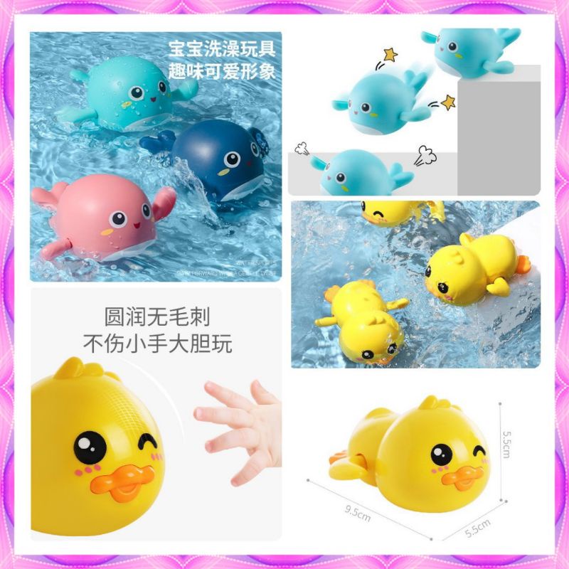 Mainan Baby Duck Paus Gajah Mandi Anak Bayi Berenang Di Kolam Renang Bak Mandi Mainan Air Lucu Bebek