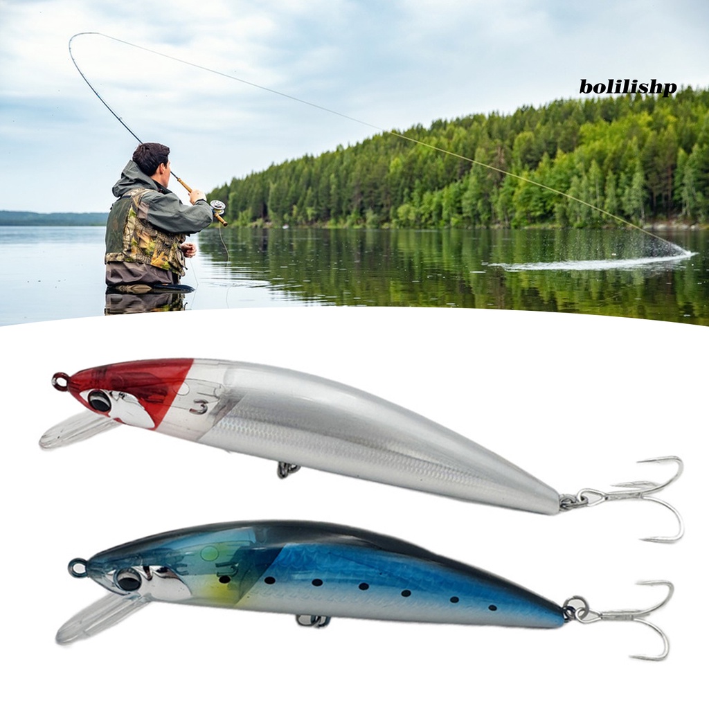 Bo-12cm Memancing Umpan 3D Simulasi Fisheye Realistis Treble Hook Simulasi Angling Air Tawar Laut Memancing Tuna Umpan Memancing Luar Ruangan