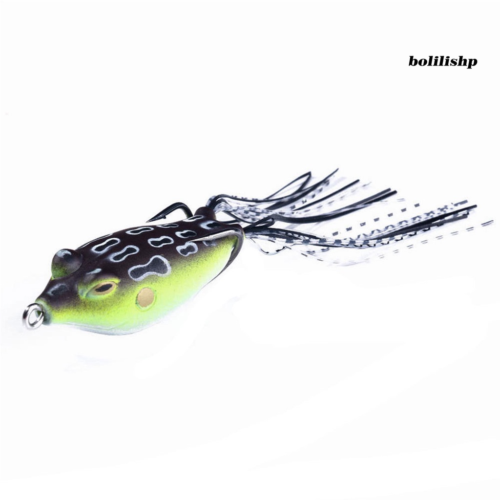 Bo-5.5cm/11g Umpan Pancing Simulasi Dengan Jumbai Warna Cerah Kait Tajam Kulit Hidup Ikan Menarik Universal Topwater Buatan Lembut Snakehead Frog Bait Peralatan Memancing