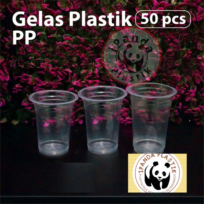 Gelas Plastik 10 Oz 12 Oz 14 Oz 16 Oz - Gelas Jus Kopi Ice Cup Teh