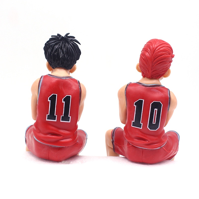 Slam Dunk Hanamichi Sakuragi Emo Lucu Postur Duduk Action Figure Anime Karakter Basket Rukawa Kaede Model Mainan Collections