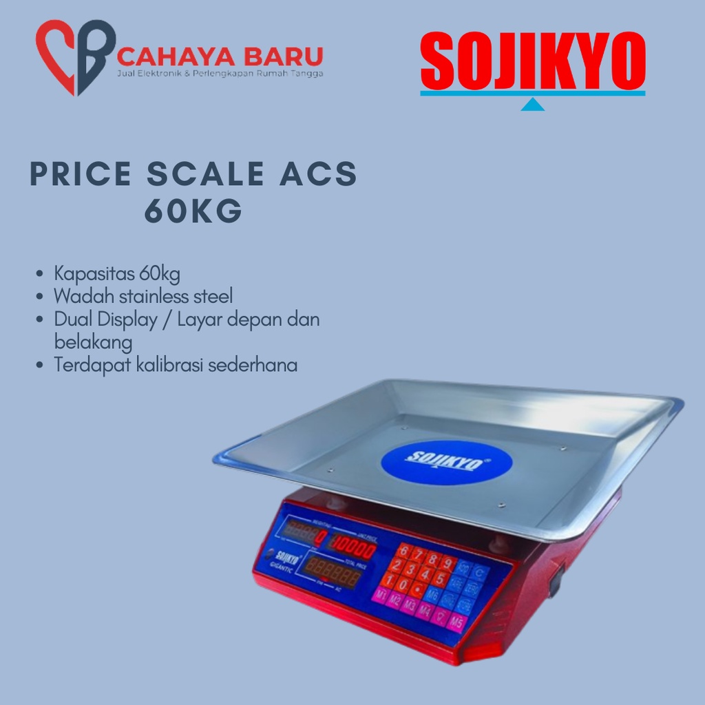 SOJIKYO PRICE SCALE ACS 60KG
