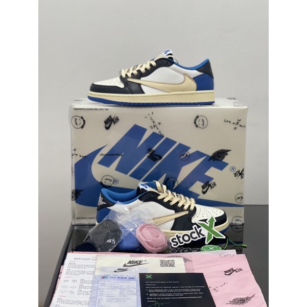 Sepatu Nike Air Jordan 1 Low Fragment X Traviz Scoot BNIB