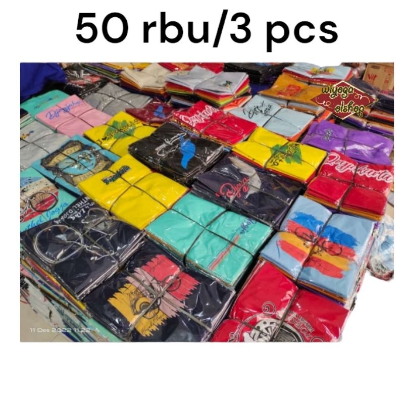 AF36 3pcs kaos 50 ribu / kaos disto kaos jogja murah, kaos malioboro,oblong tshirt kaos polos jogja