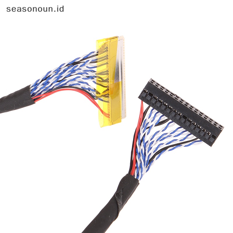 Seasonoun LVDS cable FIX-30P-S6 30pin double 2ch 6-bit dual 6bit Kabel Layar LCD panel.