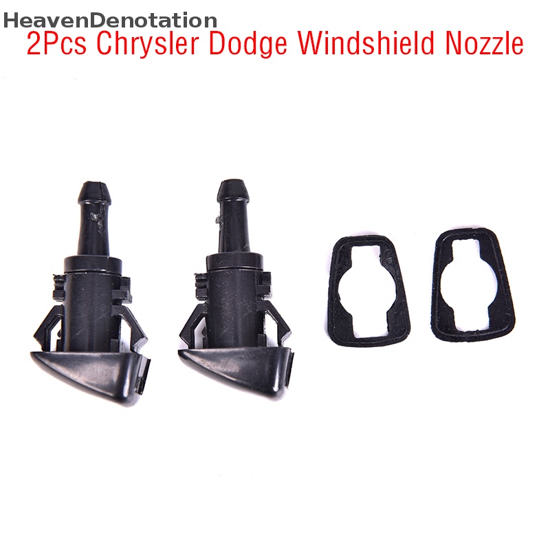 [HeavenDenotation] 2pcs Nozzle Air Mesin Cuci Kaca Depan Untuk Chrysler Dodge Ram 5116079Aa fb HDV