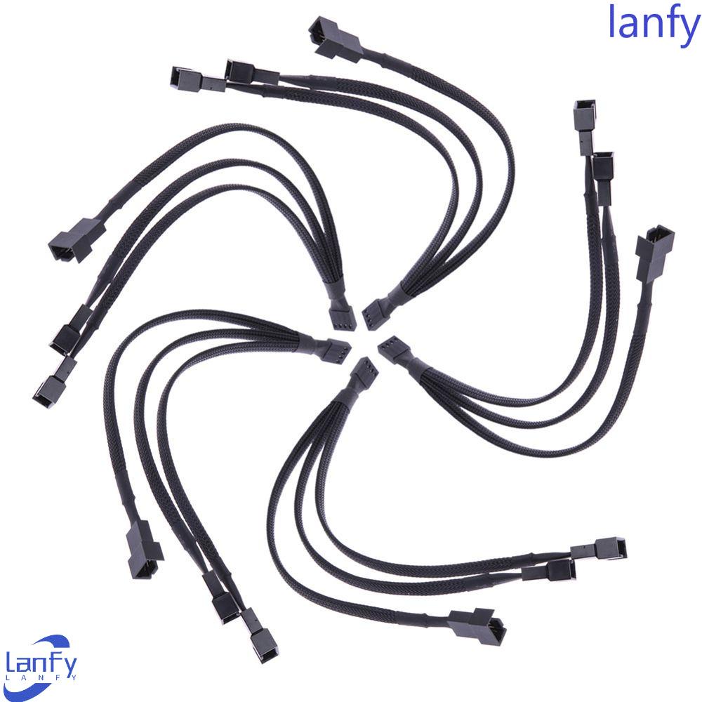 Lanfy Kabel Ekstensi 4pin Tembaga Kaleng High Quality Cooling Fan Cable 1point 3kabel Adaptor Kabel Motherboard Konektor Kabel Motherboard PWM