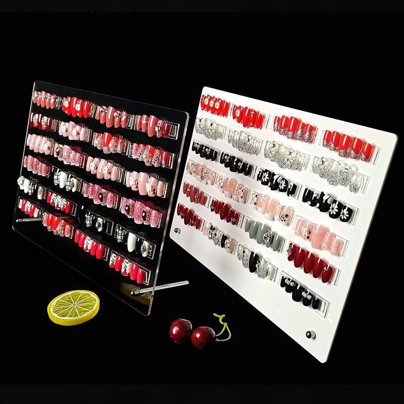 Papan Display Kuku Model POWER Acrylic Nail Gel Polish Pernis Warna Pajangan Kartu Buku ID