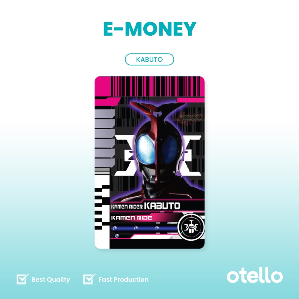 Kartu eMoney Kamen Rider e-Money Card eToll Mandiri Unik Keren Permainan Super Hero Figure Set Decade