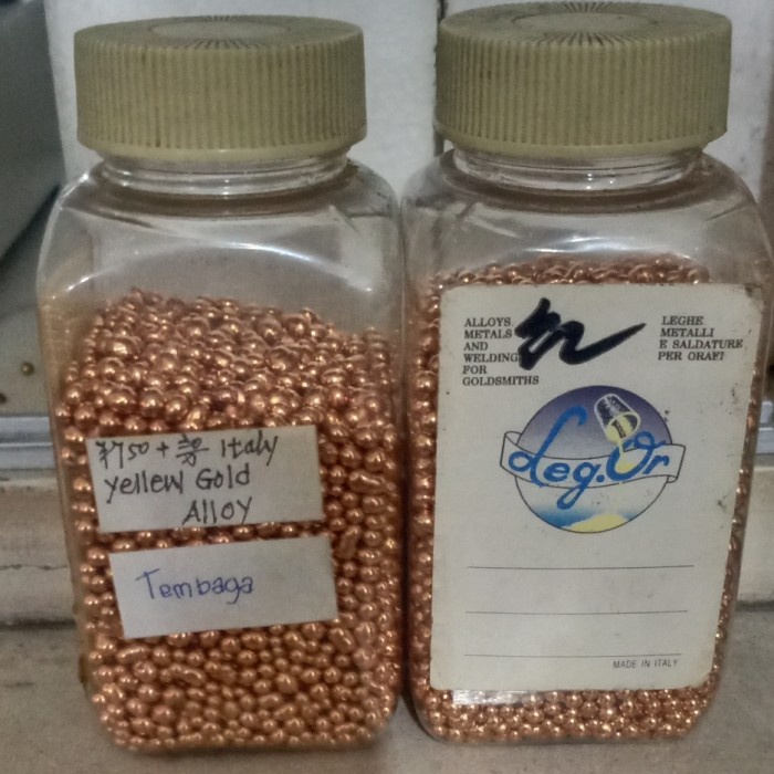 Alloy Yellow Gold / Rose Gold / Silver (eceran per gram)