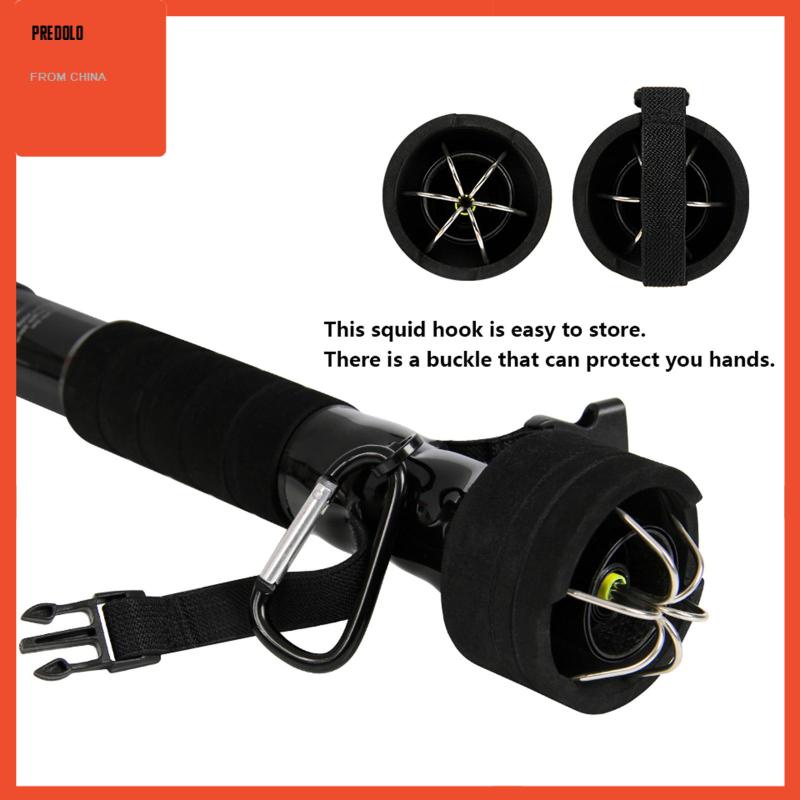 [Predolo] Kait Gaff Pancing Karbon Ringan Cumi Jig Untuk Memancing Berperahu Air Asin