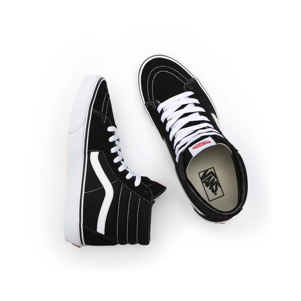 SEPATU VANS OFF THE WALL | SK8 HI BLACK WHITE