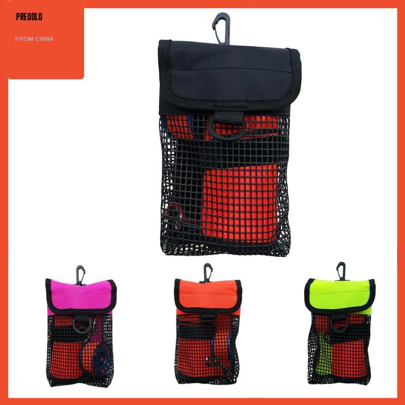 [Predolo] Gulungan Selam Scuba &amp; SMB Pelampung Holder Carry Mesh Bag Rosy