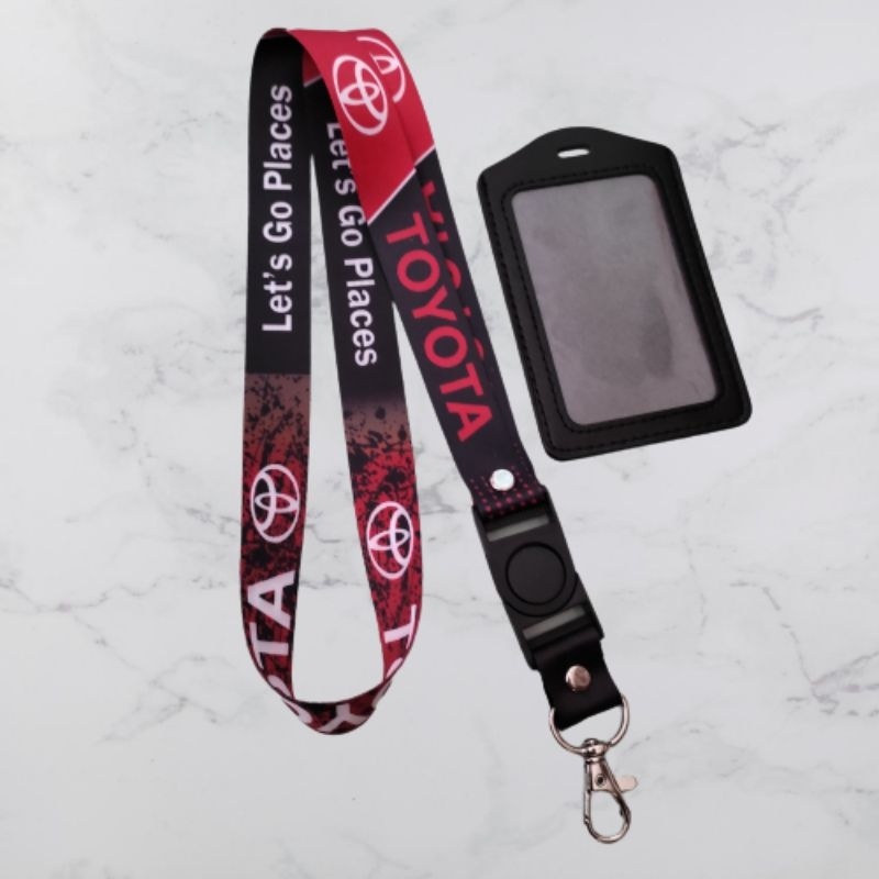 

TALI ID CARD TOYOTA PREMIUM LANYARD TOYOTA MOTIF PRINTING