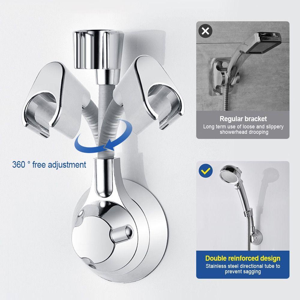 Populer Shower Head Holder Rumah Rak Shower Pengganti Tempel Dinding