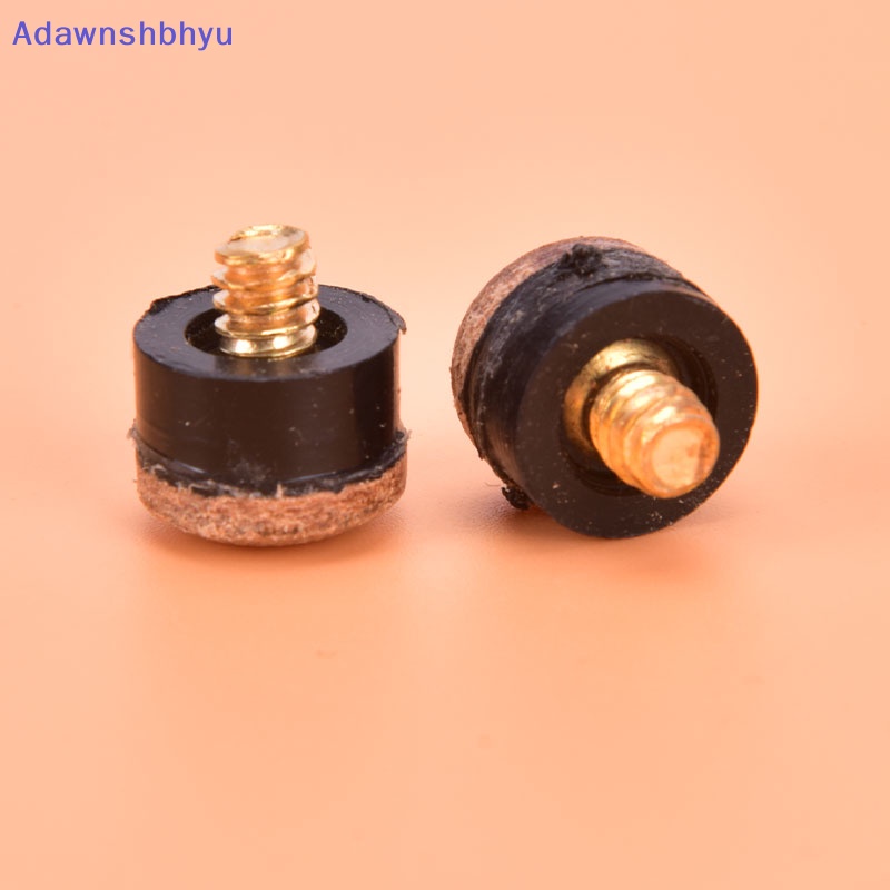 Adhyu 10PCs Screw On Cue Tips Untuk Stik Cue Kolam Renang Biliar Dan Bagian Snooker Cue ID
