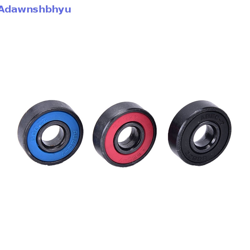 Adhyu 8pcs /set 608RS Skate skateboard steel Terintegrasi spacer Bearings fit8pcs /set 608RS Bantalan Roda Untuk Roller Skate ID