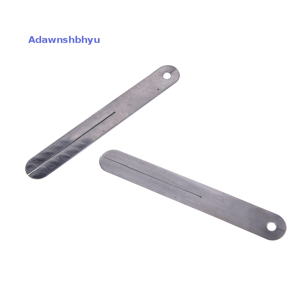 Adhyu 2pcs fret puller fretboard fingerboard fret Alat Perbaikan Pelindung Plat Baja ID