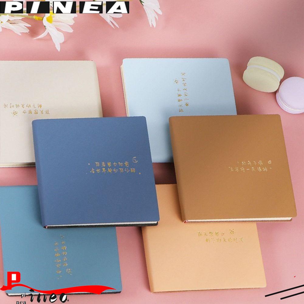 Pineapple Mini Square Notebook Portable 96lembar Scrapbooking Alat Tulis Siswa Penebalan Agenda Organizer Bisnis Notepad