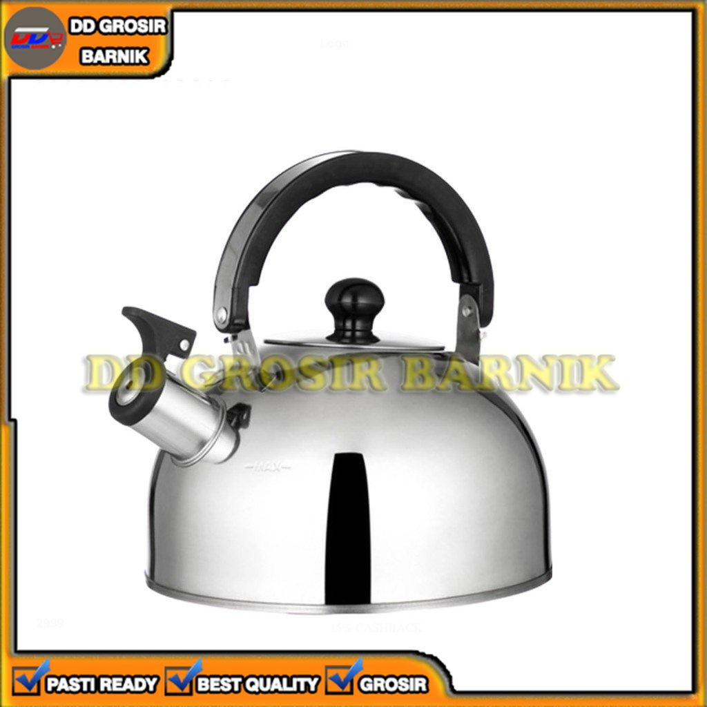 [DGB] TEKO CERET SIUL BUNYI PEMANAS PENGHANGAT AIR STAINLESS 3 LITER