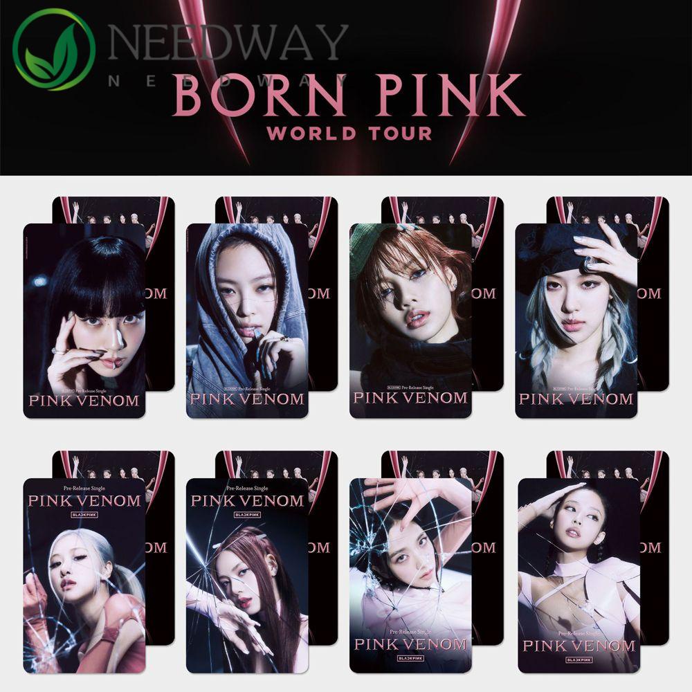 Needway  PINK VENOM Photocards Fans Collection Konser Cetak Foto Idol Kartu Lomo LISA JENNIE ROSE LISA Postcard