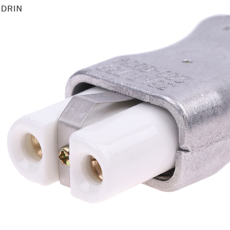 dr New 6mm IEC C8 Ceramic Wiring Industry Socket Plug High Temperature Male Female Connector Electric Oven Power Outlet 35A vn