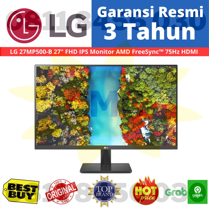 LED Monitor LG 27MP500 27 Inch IPS 75Hz Full HD HDMI LG 27MP500-B