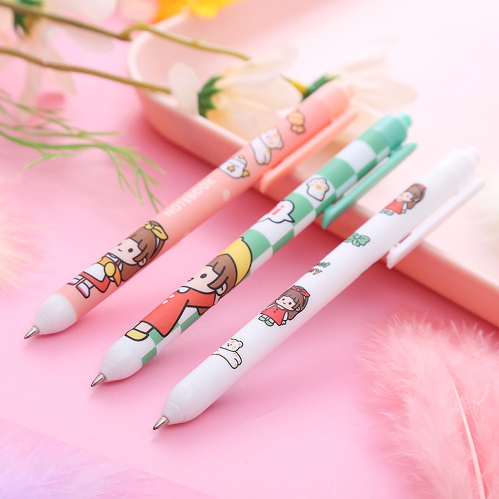 BRGUNIK Pulpen Pelajar Dan Kantor Pena Lucu Motif Boneka Lucu Pulpen Gel Motif Cartoon Import COD S072