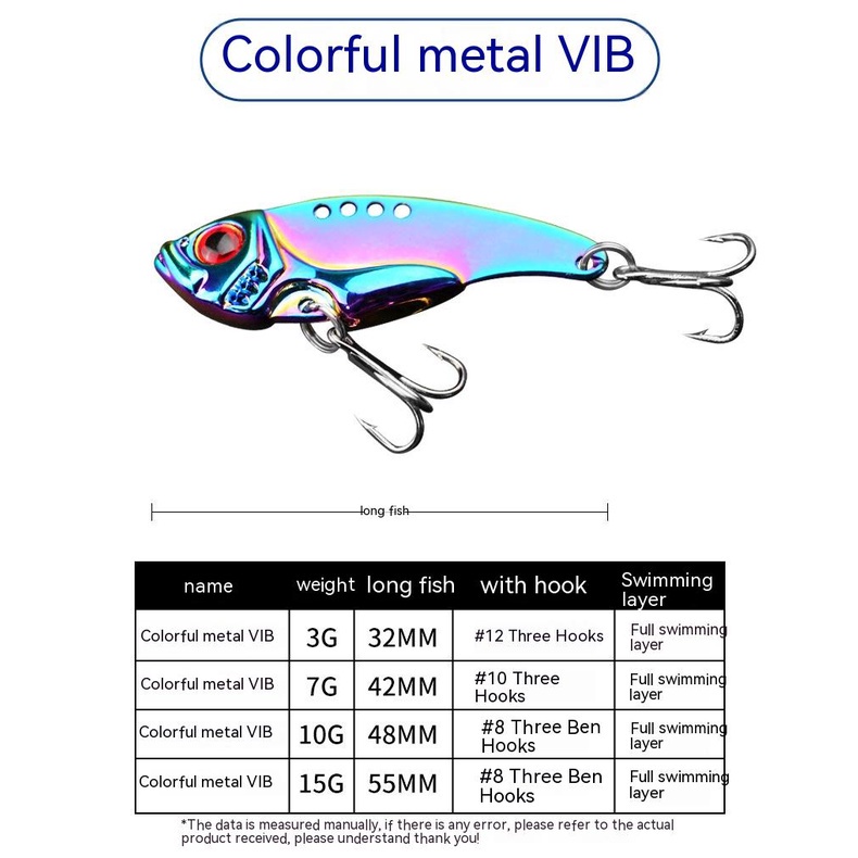 Fishing Jig Spoon Lures Metal VIB Lure Blade Umpan Pancing Sendok Engkol Untuk Trout Bass Salmon Lures Air Tawar Air Asin