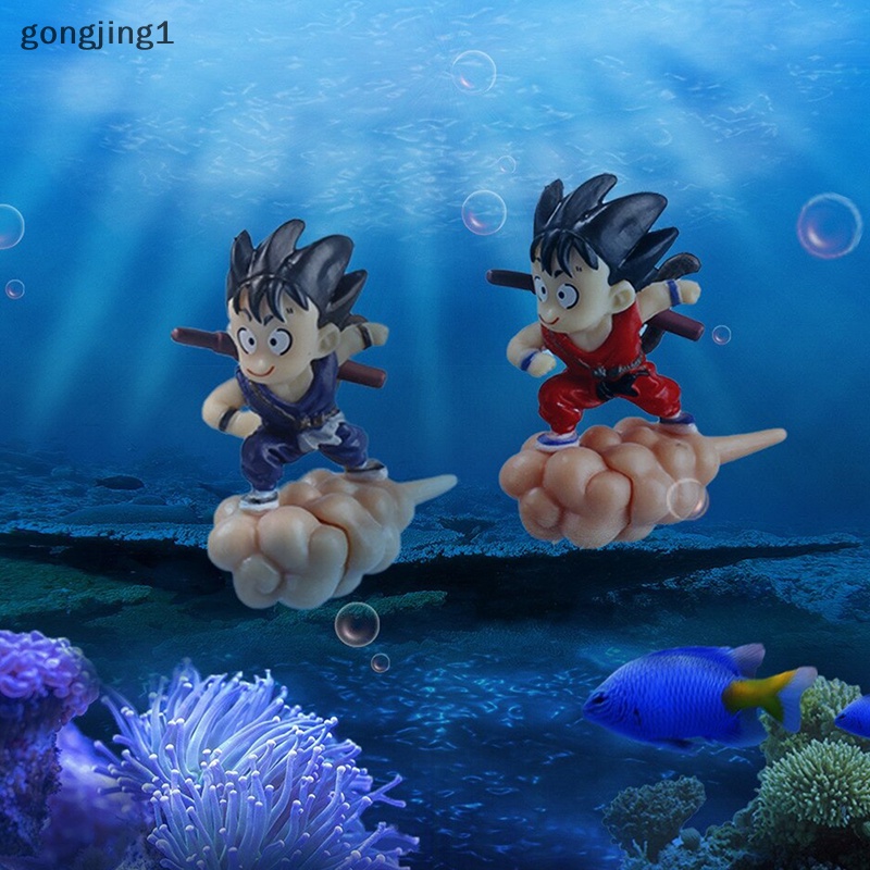 Ggg Aksesoris Dekor Aquarium Son-Goku Duduk Di Awan Action Float Figurines ID