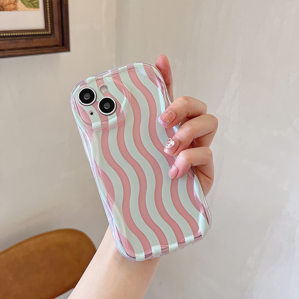 Casing IPhone Kompatibel Untuk IPhone 14 Pro Max Abstrak Garis Garis Iphone13 /13 Pro Ip12 /12 Pro Max IPhone 11x XS XR 7 8 Plus Klasik Lembut TPU Back Phone Cover