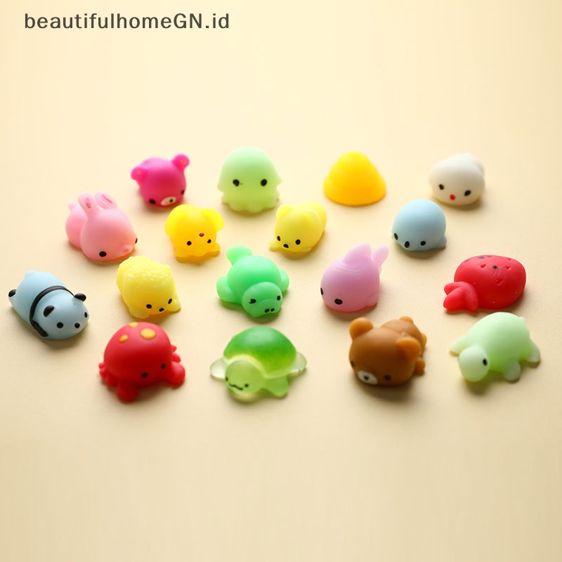 {Cantik} 24pcs Mainan Squishy Hewan Lucu Bola Antistress Mochi Toy Mainan Penghilang Stress~