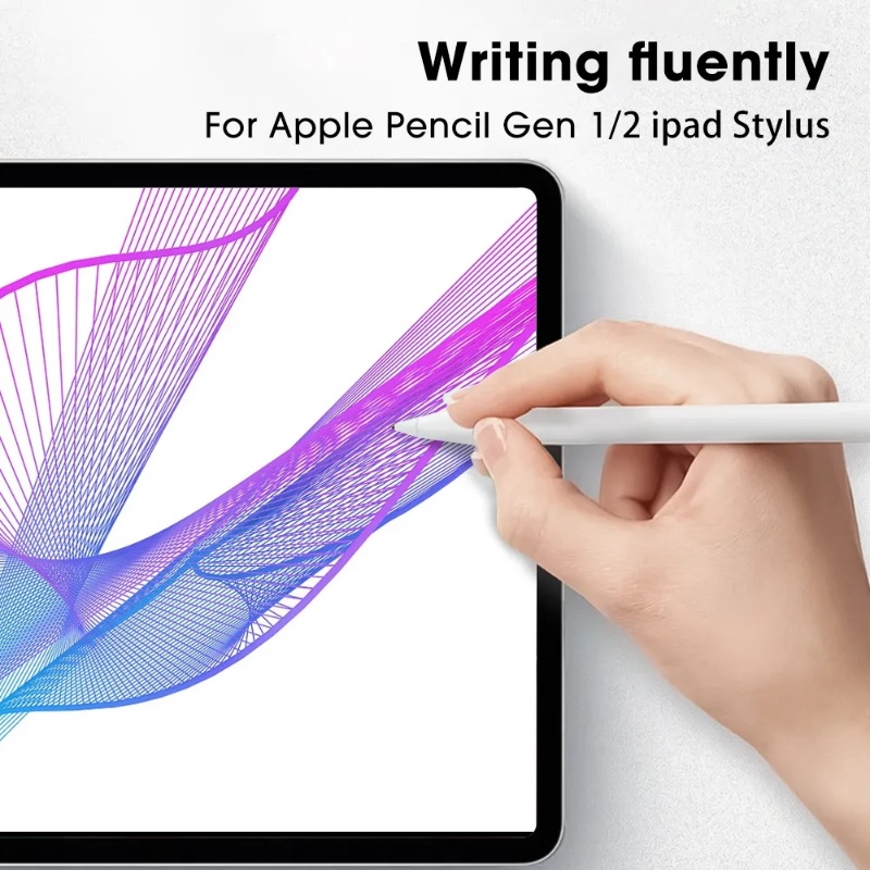 Pen Nib Plastik Kualitas Tinggi Untuk Apple Pencil 1st 2nd/tulisan Halus Tergantikan Ujung Stylus/Layar Hp Aksesoris Kepala Pensil Senyap