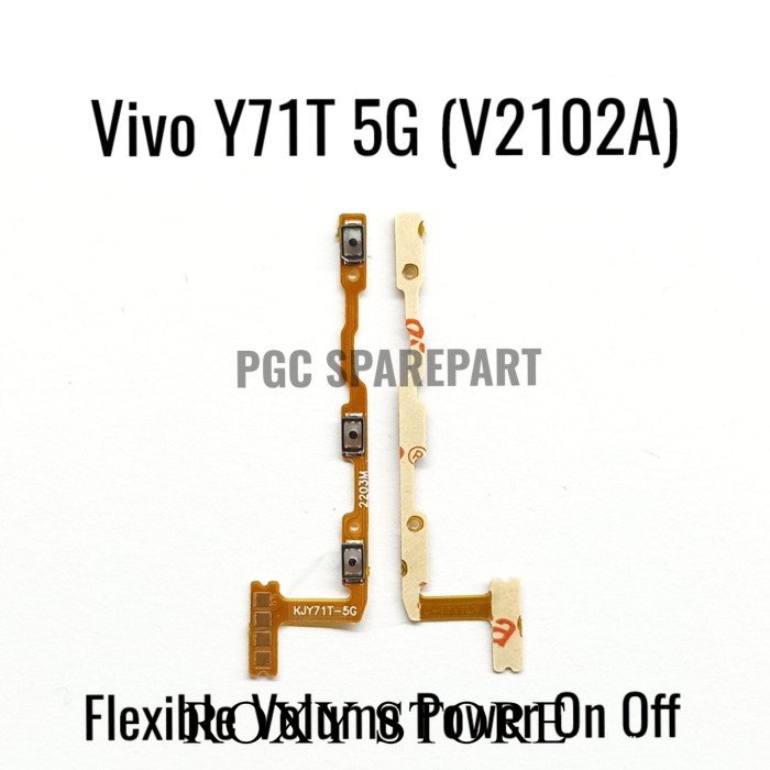 Original Flexible Konektor Volume Power On Off Vivo Y71T 5G / V2102A