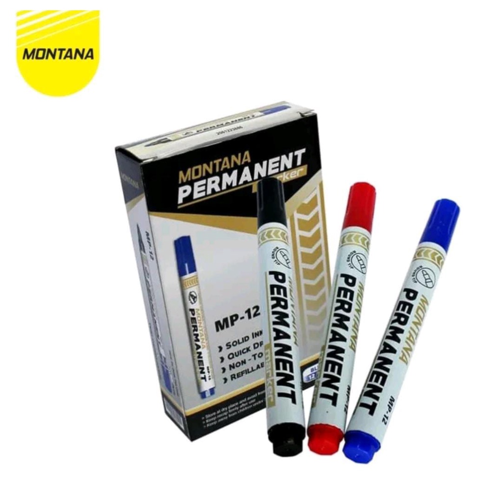 

Spidol Permanen Montana Warna Hitam