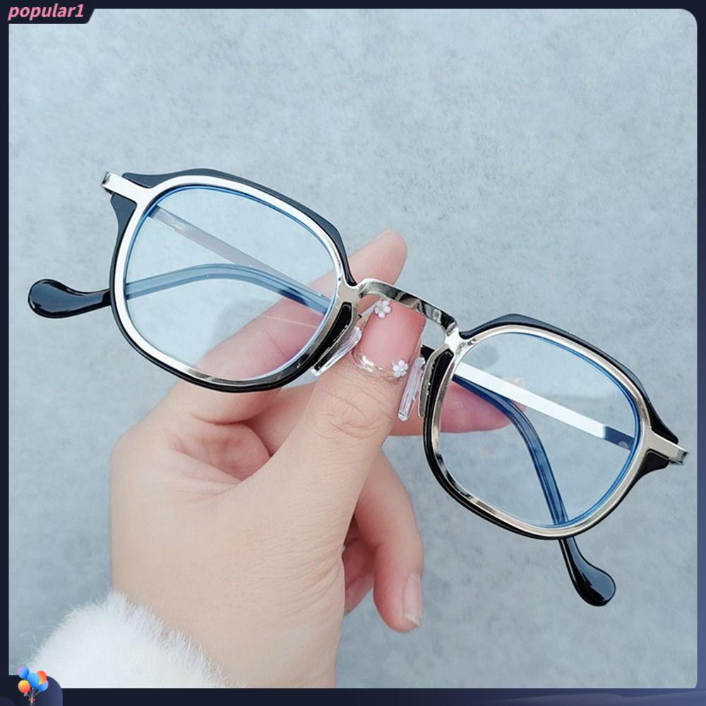 Populer Anti-Cahaya Biru Kacamata Pria Wanita Tahan Lama Perlindungan Mata Ultra Ringan Frame