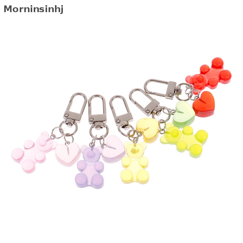 Mornin Lucu Permen Warna Jelly Beruang Gantungan Kunci Keyring Car Keys Bag Decor Ch Liontin id