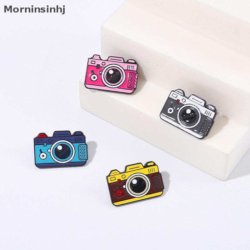 Mornin 4gaya Kamera Enamel Pin Custom Bros Kerah Lencana Kartun Perjalanan Luar Ruangan Hadiah Perhiasan Untuk Teman Anak id