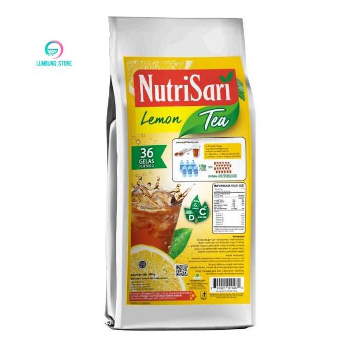 

NutriSari Lemon Tea Powder Drink Refill 500gr - Teh Rasa Buah Lemon