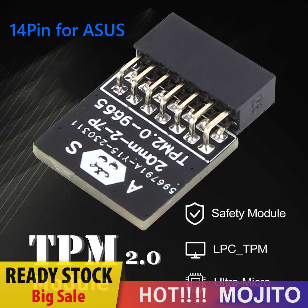 Tpm 2.0 Enkripsi Processor LPC Interface Board Kartu Remote Untuk ASUS/MSI/ASRock