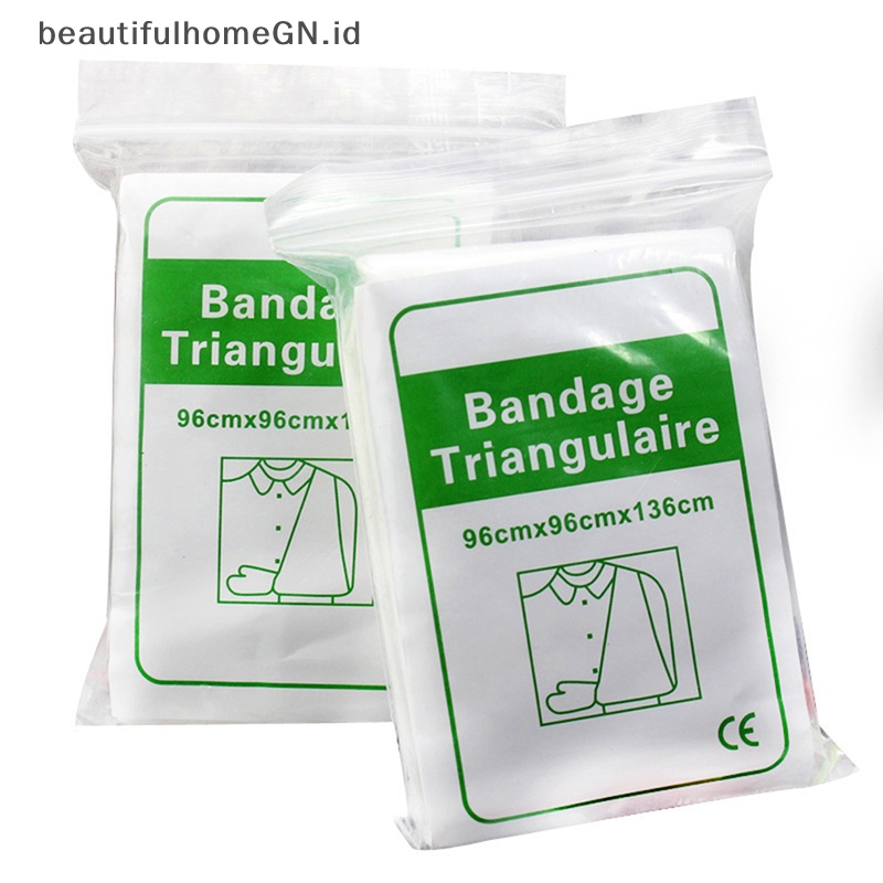 {Cantik} 1pcs Segitiga First Aid bandage Frakture Fixation Emergency First Aid Kit Aksesoris Berkemah~