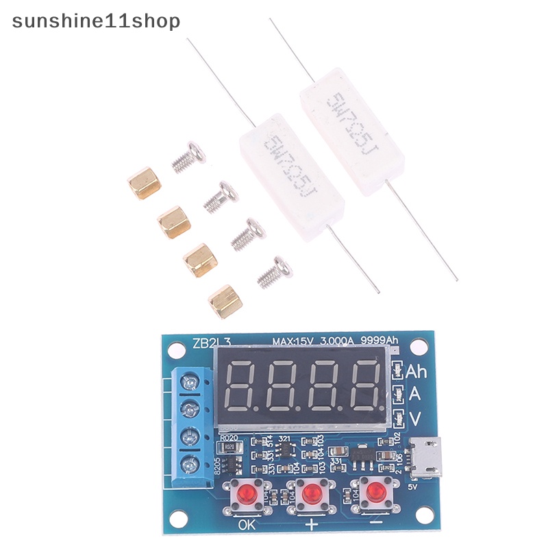 Sho ZB2L3 Capacity Tester Debit Beban Luar 1.2-12V Dengan Dua Resistor N