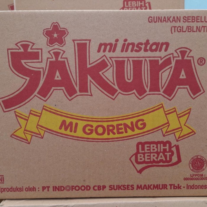 

Promo Bisa COD Mie Sakura Goreng 1 Dus isi 40 bks